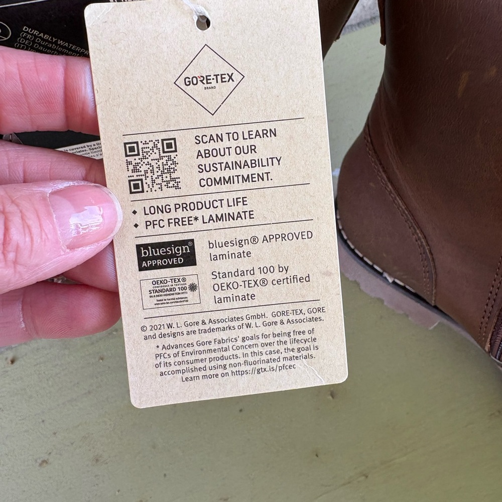NWT-Nordic Pomar Eco-Fdly Terra Leather Gortex Lace/Zip Ankle Lug Combat 9 EU 39 - Picture 14 of 15